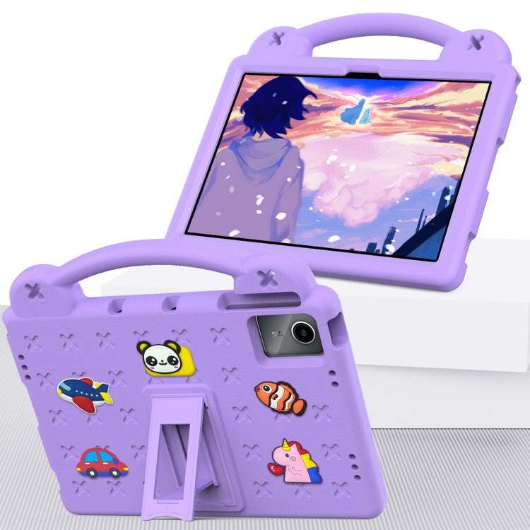 For Huawei MatePad SE 11 2024 Handle Kickstand Children EVA Shockproof Tablet Case(Light Purple) - Huawei by PMC Jewellery | Online Shopping South Africa | PMC Jewellery | Buy Now Pay Later Mobicred