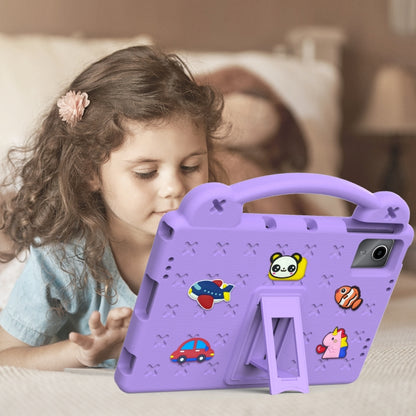 For Huawei MatePad SE 11 2024 Handle Kickstand Children EVA Shockproof Tablet Case(Light Purple) - Huawei by PMC Jewellery | Online Shopping South Africa | PMC Jewellery | Buy Now Pay Later Mobicred