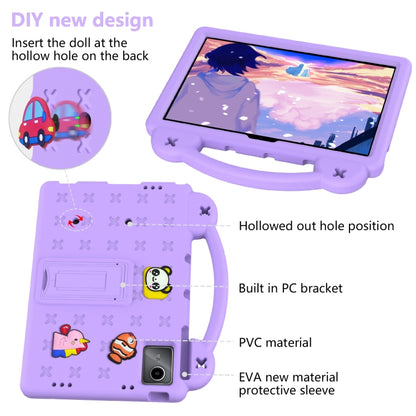 For Huawei MatePad SE 11 2024 Handle Kickstand Children EVA Shockproof Tablet Case(Light Purple) - Huawei by PMC Jewellery | Online Shopping South Africa | PMC Jewellery | Buy Now Pay Later Mobicred