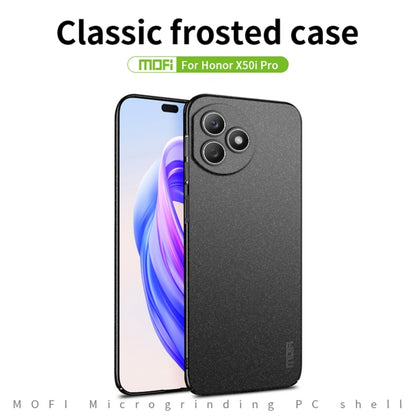 For Honor X50i+ / X50i Pro MOFI Fandun Series Frosted PC Ultra-thin All-inclusive Phone Case(Black) - Honor Cases by MOFI | Online Shopping South Africa | PMC Jewellery