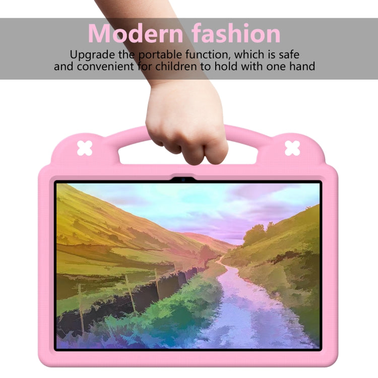 For  Lenovo Tab  P12 Handle Kickstand Children EVA Shockproof Tablet Case(Pink) - Lenovo by PMC Jewellery | Online Shopping South Africa | PMC Jewellery