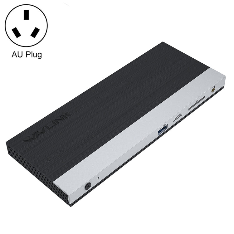 WAVLINK WL-UMD01 USB3.0 Splitter Docking Station Gigabit Ethernet / DP / HD Cable Converter(AU Plug) - free shipping - PMC Jewellery - Order now!