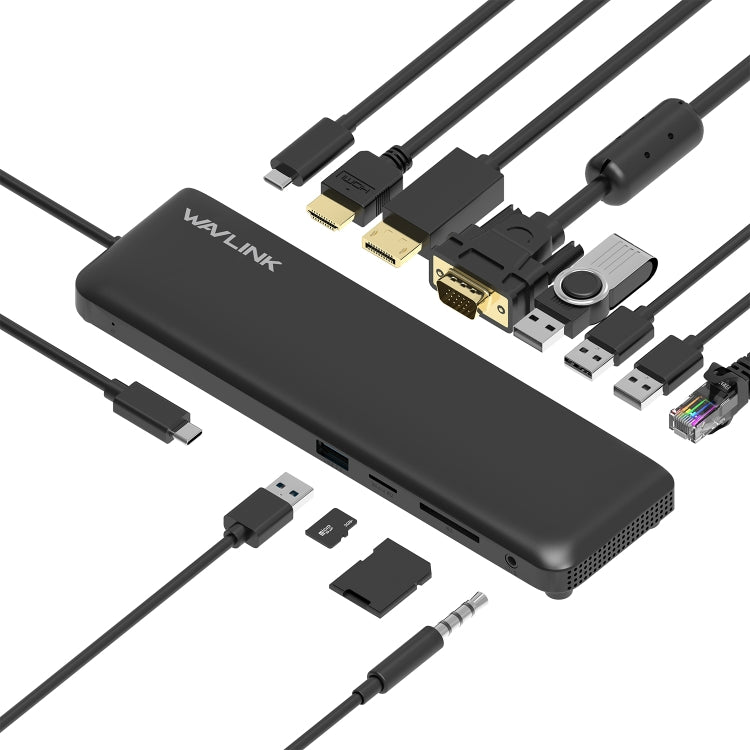 WAVLINK WL-UMD04 Portable USB-C to HD / DVI / VGA Slim Converter Type-C Hub Adapter - free shipping - PMC TechLife - Order now!