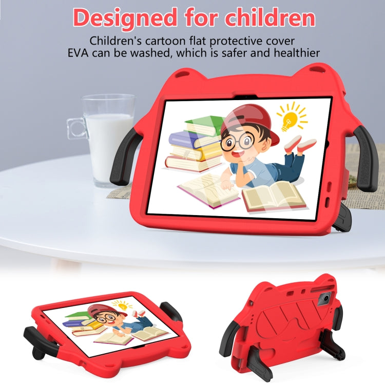 For Lenovo Xiaoxin Pad 2024/Tab M11 Ice Baby EVA Shockproof Hard PC Tablet Case(Rose Red+Black) - Lenovo by PMC Jewellery | Online Shopping South Africa | PMC Jewellery | Buy Now Pay Later Mobicred