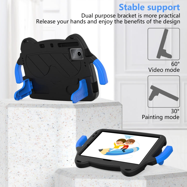 For Lenovo Xiaoxin Pad 2024/Tab M11 Ice Baby EVA Shockproof Hard PC Tablet Case(Black+Blue) - Lenovo by PMC TechLife | Online Shopping South Africa | PMC TechLife | Buy Now Pay Later Mobicred