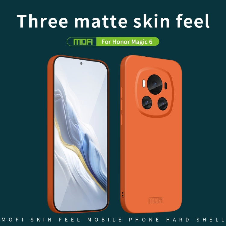 For Honor Magic6 MOFI Qin Series Skin Feel All-inclusive PC Phone Case(Orange) - Honor Cases by MOFI | Online Shopping South Africa | PMC TechLife | Buy Now Pay Later Mobicred