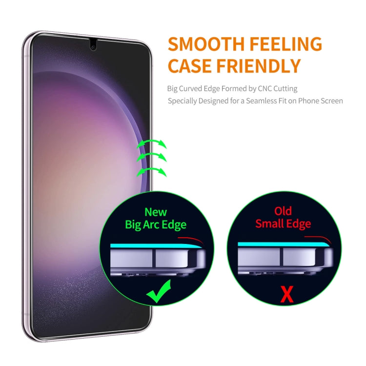 For Samsung Galaxy S24 5G 5pcs ENKAY 0.18mm High Aluminum-silicon Tempered Glass Film, Support Ultrasonic Fingerprint Unclock - Galaxy S24 5G Tempered Glass by ENKAY | Online Shopping South Africa | PMC Jewellery | Buy Now Pay Later Mobicred