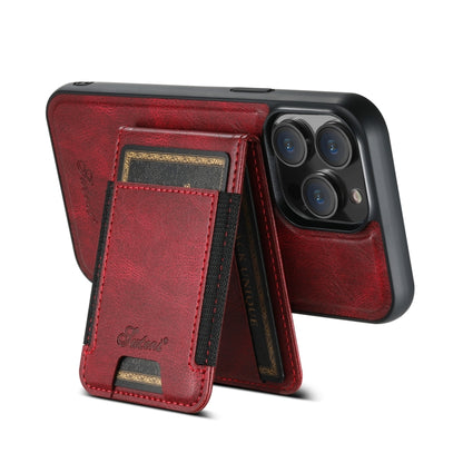 For iPhone 13 Pro Max Suteni H17 Oil Eax Leather MagSafe Detachable Wallet Phone Case(Red) - iPhone 13 Pro Max Cases by Suteni | Online Shopping South Africa | PMC Jewellery | Buy Now Pay Later Mobicred