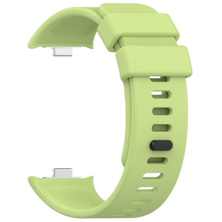 For Redmi Watch 4 Solid Color Silicone Sports Watch Band(Lime Green) - Watch Bands by PMC Jewellery | Online Shopping South Africa | PMC Jewellery