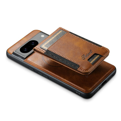 For Google Pixel 8 Pro Suteni H17 Oil Eax Leather Detachable Wallet Phone Case(Brown) - Google Cases by Suteni | Online Shopping South Africa | PMC Jewellery | Buy Now Pay Later Mobicred