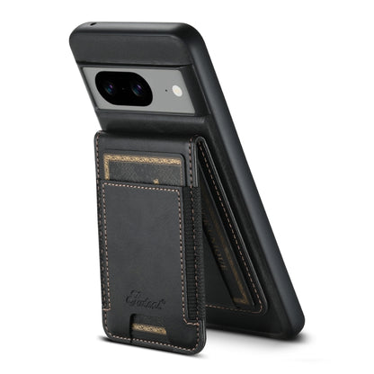 For Google Pixel 7 Suteni H17 Oil Eax Leather Detachable Wallet Phone Case(Black) - Google Cases by Suteni | Online Shopping South Africa | PMC Jewellery | Buy Now Pay Later Mobicred