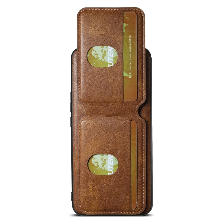 For Honor Magic6 Pro Suteni H02 Leather Wallet Stand Back Phone Case(Brown) - Honor Cases by Suteni | Online Shopping South Africa | PMC Jewellery | Buy Now Pay Later Mobicred