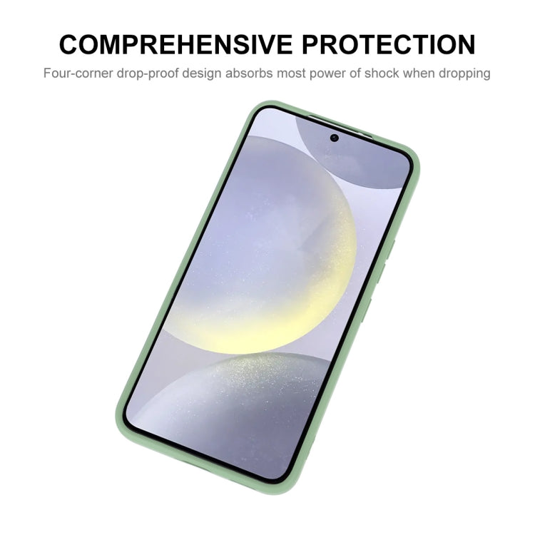 For Samsung Galaxy S25 5G ENKAY Liquid Silicone Soft Shockproof Phone Case(Dark Green) - Galaxy S25 5G Cases by ENKAY | Online Shopping South Africa | PMC Jewellery | Buy Now Pay Later Mobicred