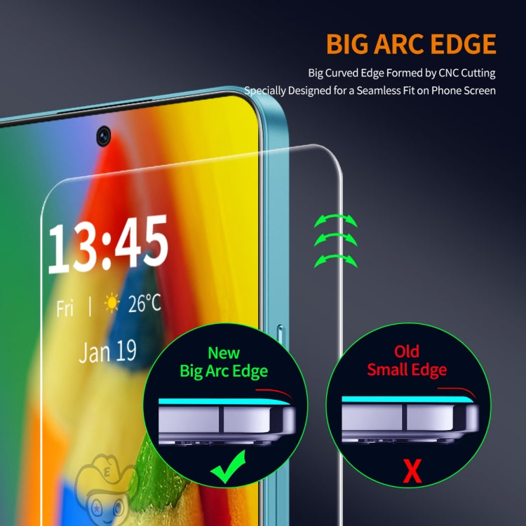 For Redmi K70 Ultra 5pcs ENKAY 9H Big Arc Edge High Aluminum-silicon Tempered Glass Film -  by ENKAY | Online Shopping South Africa | PMC Jewellery | Buy Now Pay Later Mobicred