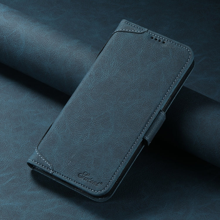 For iPhone 12 / 12 Pro SUTENI J07 Multifunctional Horizontal Flip Magsafe Leather Phone Case(Blue) - free shipping - PMC Jewellery - Order now!