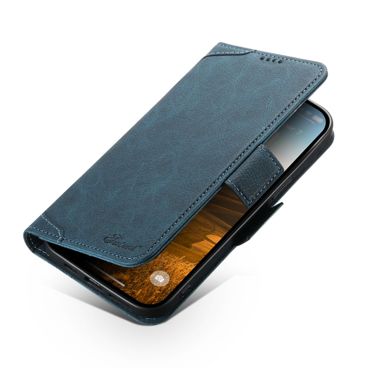 For iPhone 12 / 12 Pro SUTENI J07 Multifunctional Horizontal Flip Magsafe Leather Phone Case(Blue) - free shipping - PMC Jewellery - Order now!
