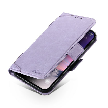 For iPhone 12 Pro Max SUTENI J07 Multifunctional Horizontal Flip Magsafe Leather Phone Case(Purple) - iPhone 12 Pro Max Cases by Suteni | Online Shopping South Africa | PMC Jewellery | Buy Now Pay Later Mobicred