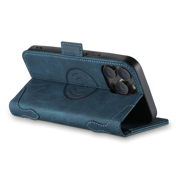 For iPhone 13 Pro SUTENI J07 Multifunctional Horizontal Flip Magsafe Leather Phone Case(Blue) - free shipping - PMC Jewellery - Order now!