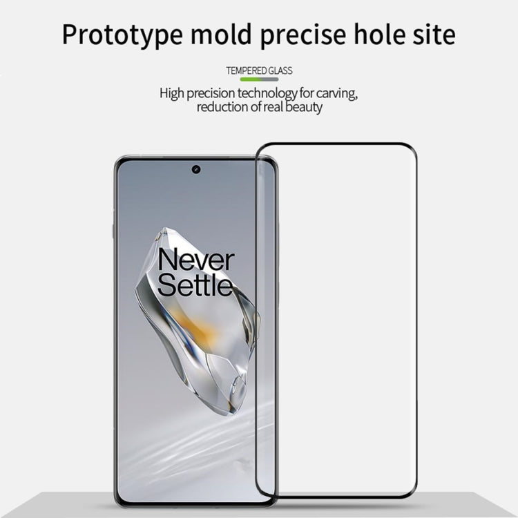 For OnePlus 12 MOFI 9H 3D Hot Bending Tempered Glass Film(Black) - free shipping - PMC TechLife - Order now!