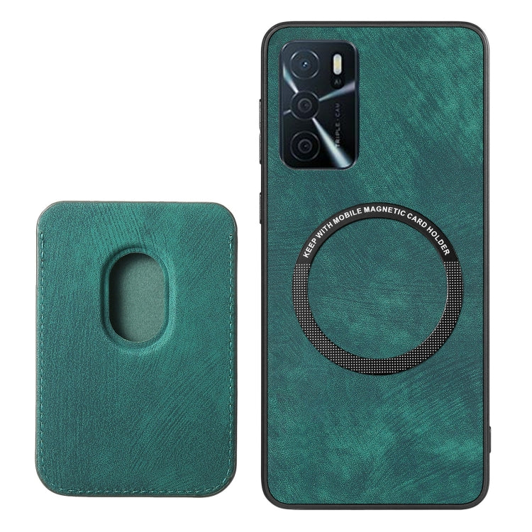 For OPPO A92S Retro Leather Card Bag Magnetic Phone Case(Green) - OPPO Cases by PMC TechLife | Online Shopping South Africa | PMC TechLife | Buy Now Pay Later Mobicred