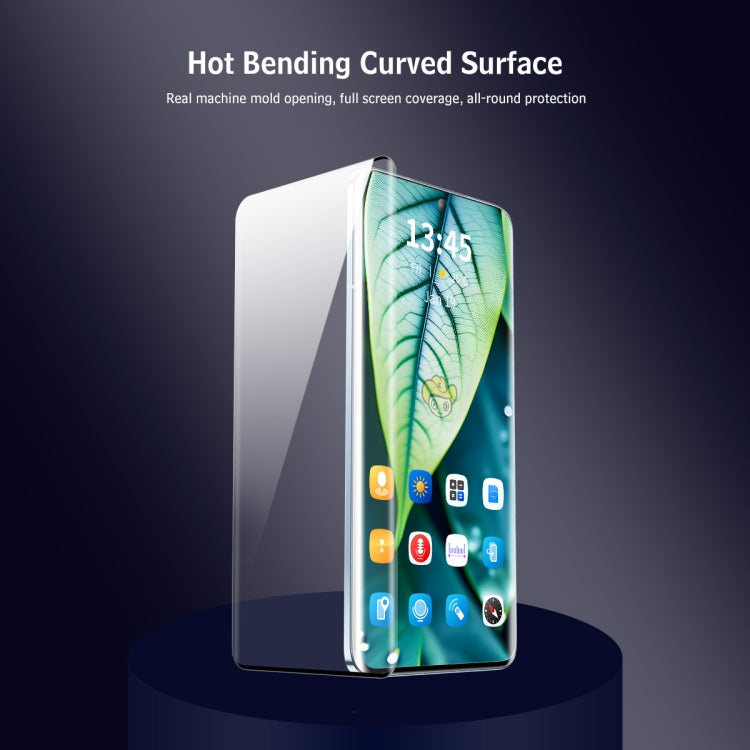 For vivo Y78+ / V27 ENKAY Easy Install Hot Bending Full Coverage Side Glue Tempered Glass Film - vivo Tempered Glass by ENKAY | Online Shopping South Africa | PMC Jewellery