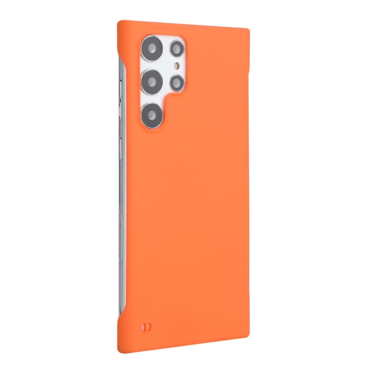 For Samsung Galaxy S24 Ultra 5G ENKAY Matte Frameless Hard PC Case(Orange) - Galaxy S24 Ultra 5G Cases by ENKAY | Online Shopping South Africa | PMC Jewellery | Buy Now Pay Later Mobicred