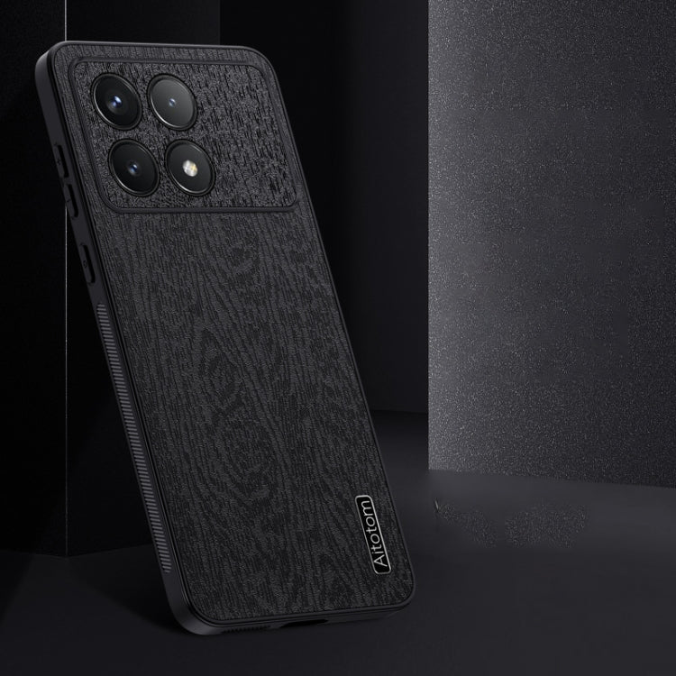 For Xiaomi Redmi K70 Tree Bark Leather Shockproof Phone Case(Grey) - Xiaomi Cases by PMC Jewellery | Online Shopping South Africa | PMC Jewellery | Buy Now Pay Later Mobicred