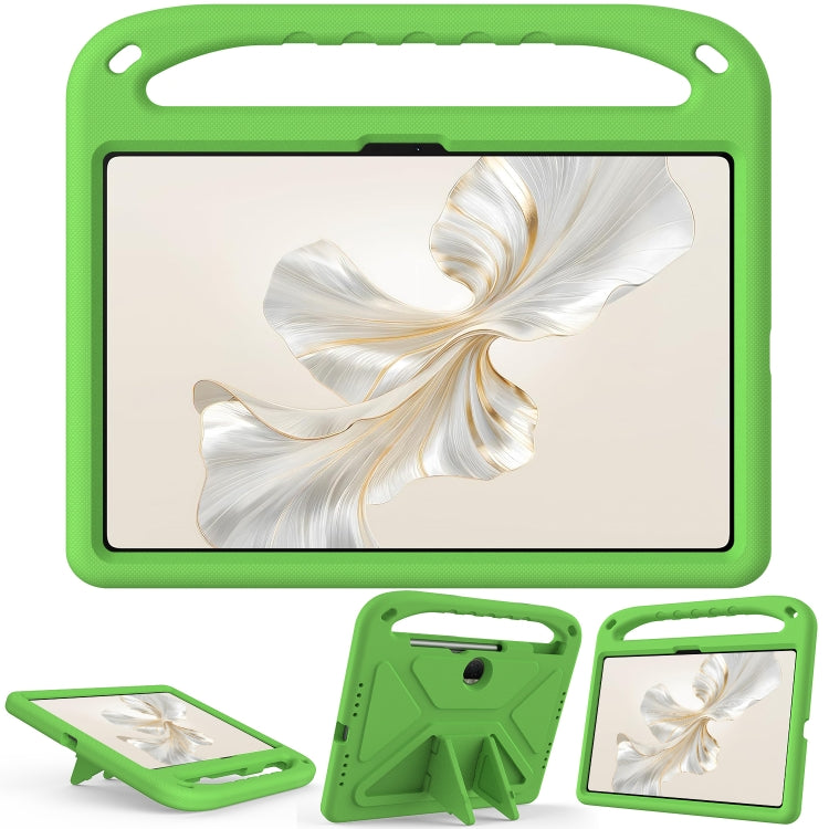 For Honor Pad 9 12.1 Handle EVA Shockproof Tablet Case with Holder(Green) - Honor by PMC TechLife | Online Shopping South Africa | PMC TechLife | Buy Now Pay Later Mobicred