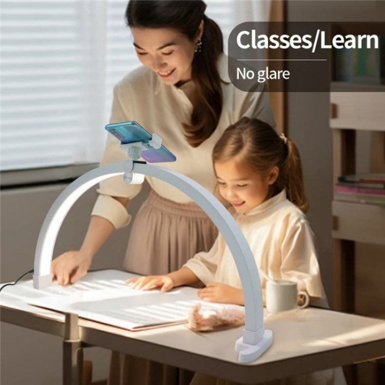 M12X Foldable LED Half Moon Lamp Touch Control Nail Art Lamp, Length: 56cm(AU Plug) - Selfie Light by PMC TechLife | Online Shopping South Africa | PMC TechLife | Buy Now Pay Later Mobicred