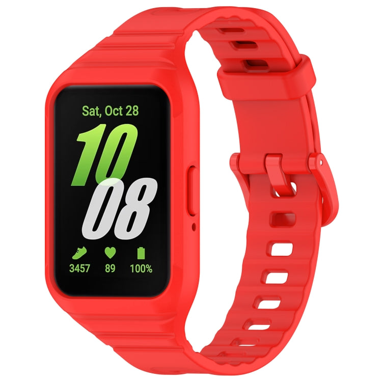 For Samsung Galaxy Fit 3 Integrated TPU Watch Band(Red) - Watch Bands by PMC Jewellery | Online Shopping South Africa | PMC Jewellery