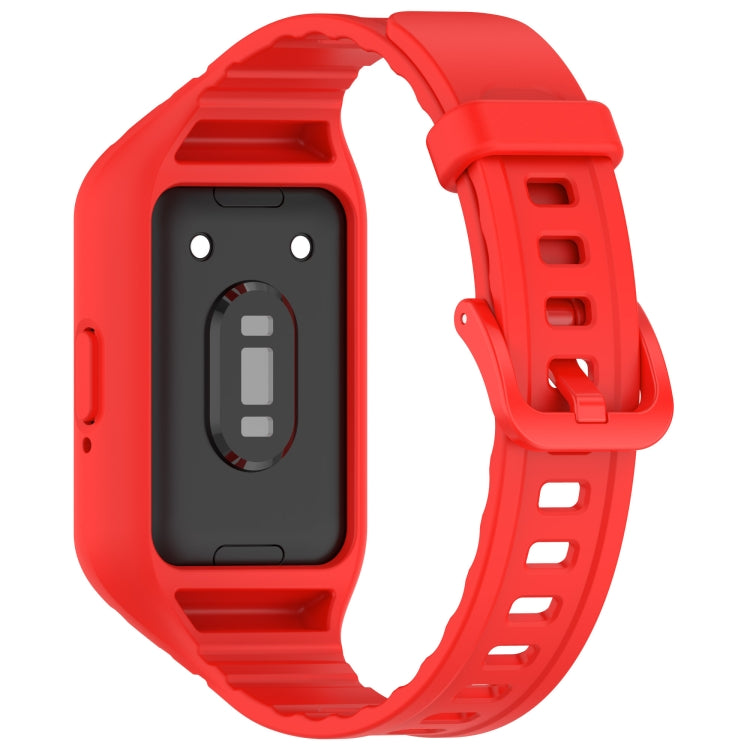 For Samsung Galaxy Fit 3 Integrated TPU Watch Band(Red) - Watch Bands by PMC Jewellery | Online Shopping South Africa | PMC Jewellery