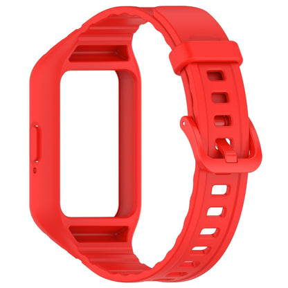 For Samsung Galaxy Fit 3 Integrated TPU Watch Band(Red) - Watch Bands by PMC Jewellery | Online Shopping South Africa | PMC Jewellery