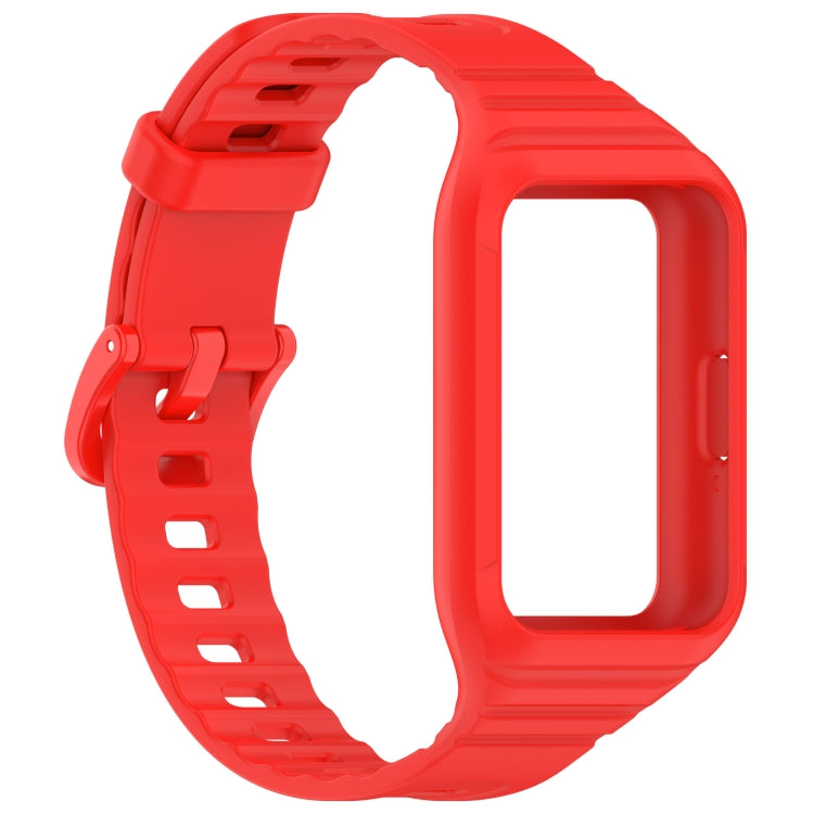 For Samsung Galaxy Fit 3 Integrated TPU Watch Band(Red) - Watch Bands by PMC Jewellery | Online Shopping South Africa | PMC Jewellery