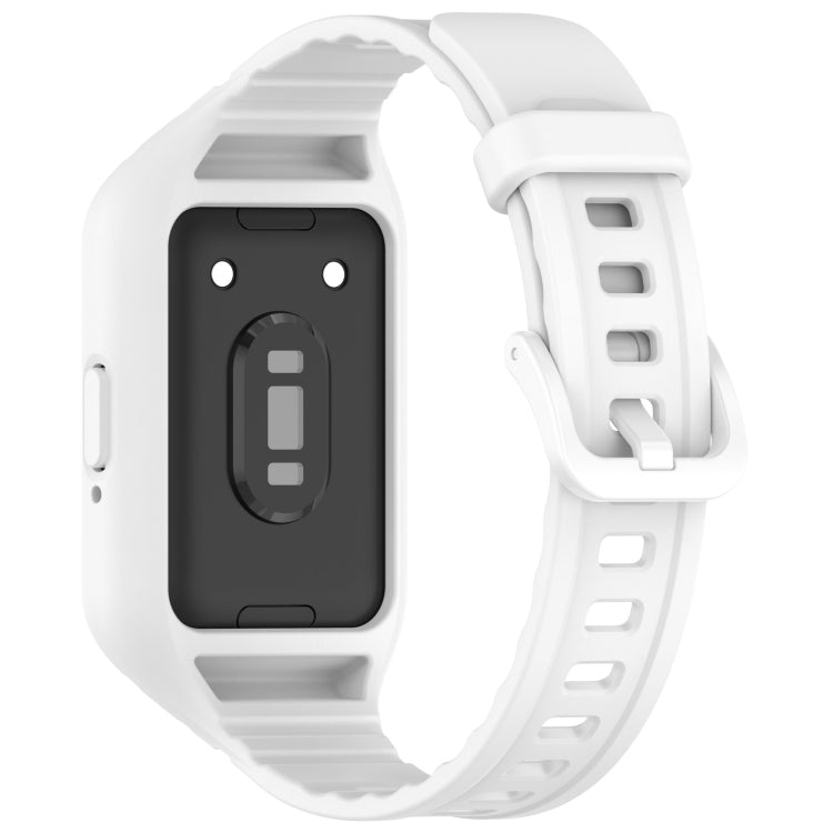 For Samsung Galaxy Fit 3 Integrated TPU Watch Band(White) - Watch Bands by PMC Jewellery | Online Shopping South Africa | PMC Jewellery