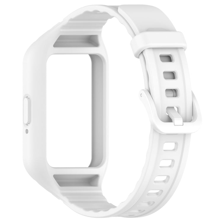 For Samsung Galaxy Fit 3 Integrated TPU Watch Band(White) - Watch Bands by PMC Jewellery | Online Shopping South Africa | PMC Jewellery