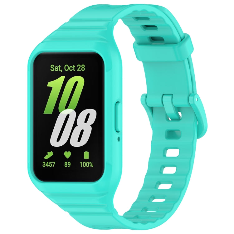 For Samsung Galaxy Fit 3 Integrated TPU Watch Band(Cyan) - Watch Bands by PMC Jewellery | Online Shopping South Africa | PMC Jewellery