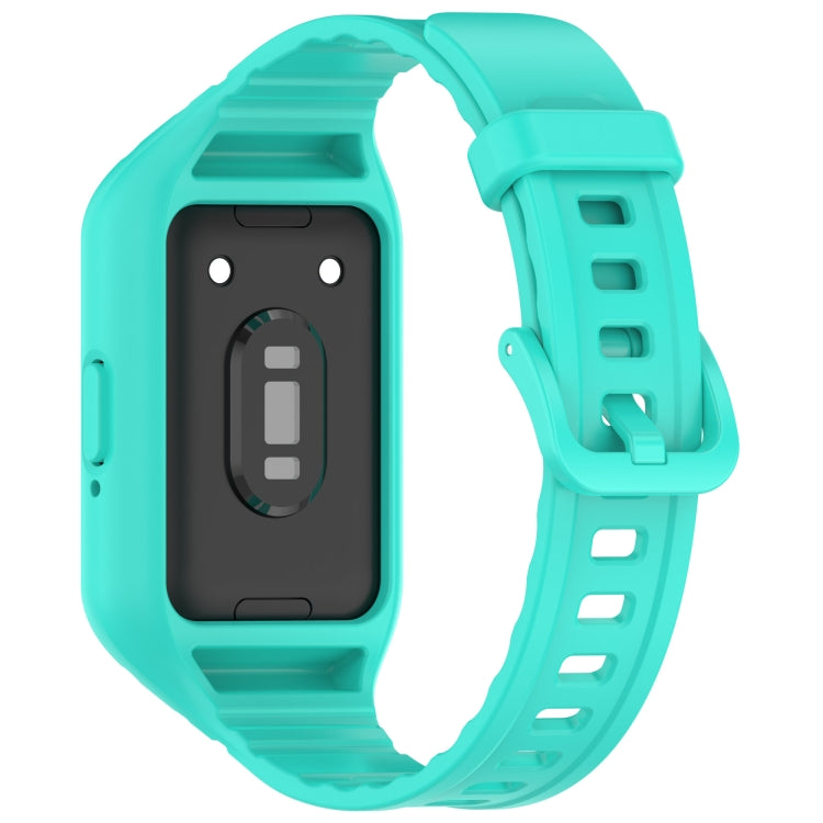 For Samsung Galaxy Fit 3 Integrated TPU Watch Band(Cyan) - Watch Bands by PMC Jewellery | Online Shopping South Africa | PMC Jewellery