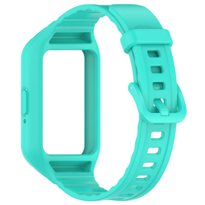 For Samsung Galaxy Fit 3 Integrated TPU Watch Band(Cyan) - Watch Bands by PMC Jewellery | Online Shopping South Africa | PMC Jewellery