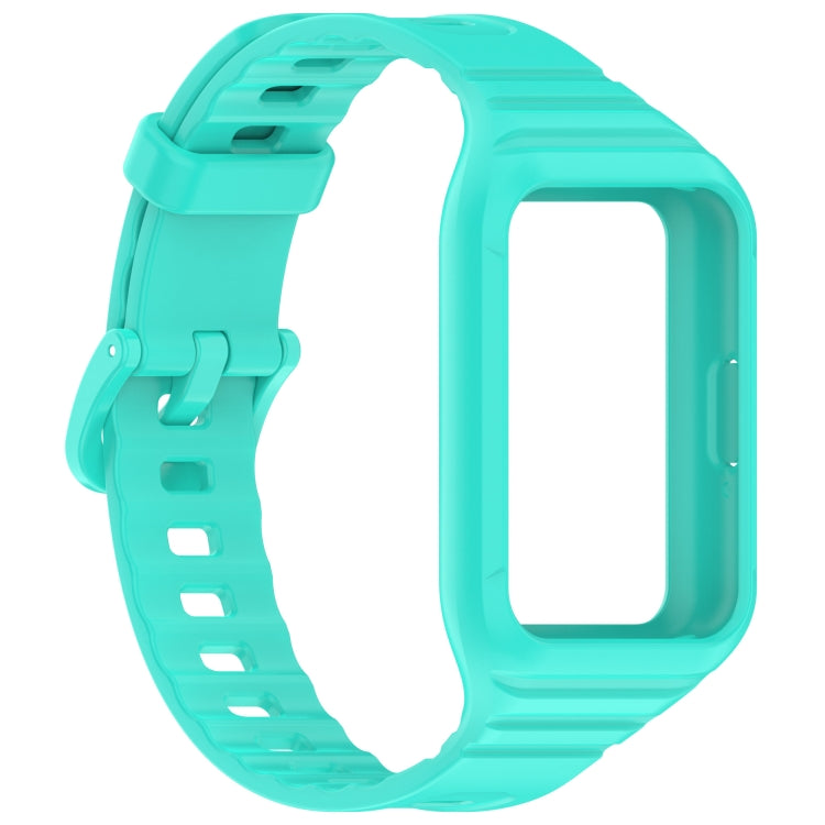 For Samsung Galaxy Fit 3 Integrated TPU Watch Band(Cyan) - Watch Bands by PMC Jewellery | Online Shopping South Africa | PMC Jewellery