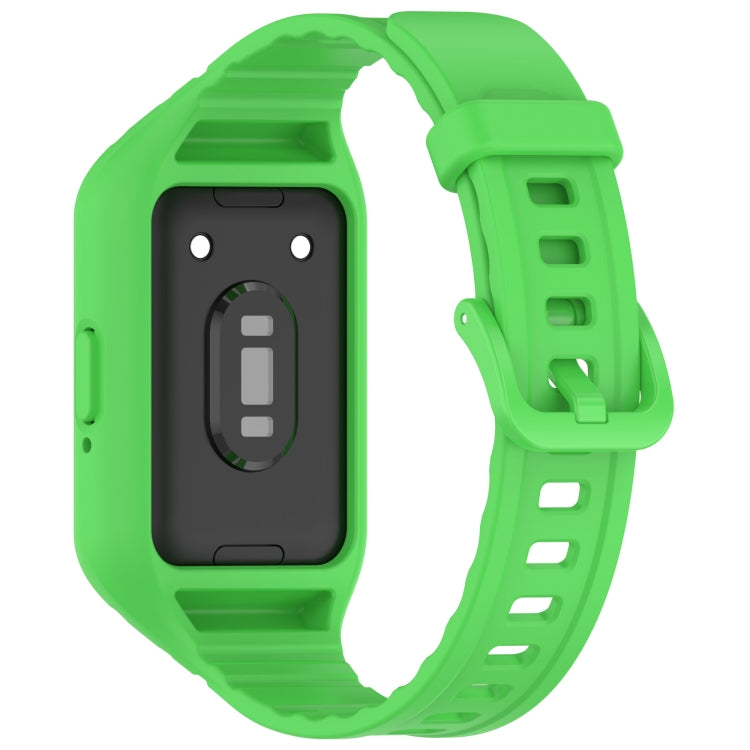 For Samsung Galaxy Fit 3 Integrated TPU Watch Band(Green) - Watch Bands by PMC Jewellery | Online Shopping South Africa | PMC Jewellery