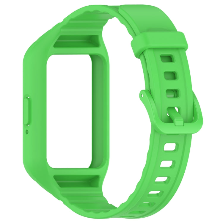 For Samsung Galaxy Fit 3 Integrated TPU Watch Band(Green) - Watch Bands by PMC Jewellery | Online Shopping South Africa | PMC Jewellery