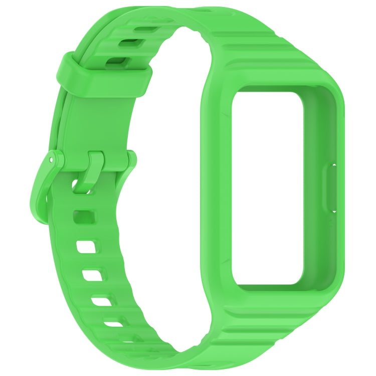 For Samsung Galaxy Fit 3 Integrated TPU Watch Band(Green) - Watch Bands by PMC Jewellery | Online Shopping South Africa | PMC Jewellery