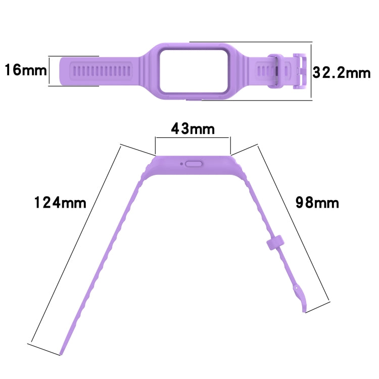 For Samsung Galaxy Fit 3 Integrated TPU Watch Band(Beige) - Watch Bands by PMC TechLife | Online Shopping South Africa | PMC TechLife