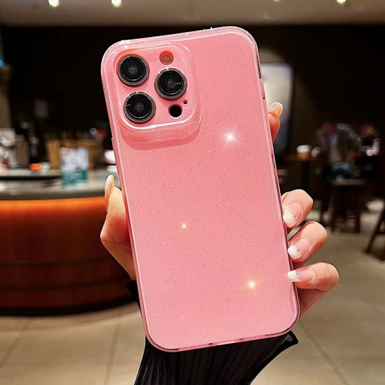 For iPhone 16 Pro Max Jelly Glitter Solid Color TPU Phone Case(Pink) - iPhone 16 Pro Max Cases by PMC TechLife | Online Shopping South Africa | PMC TechLife | Buy Now Pay Later Mobicred