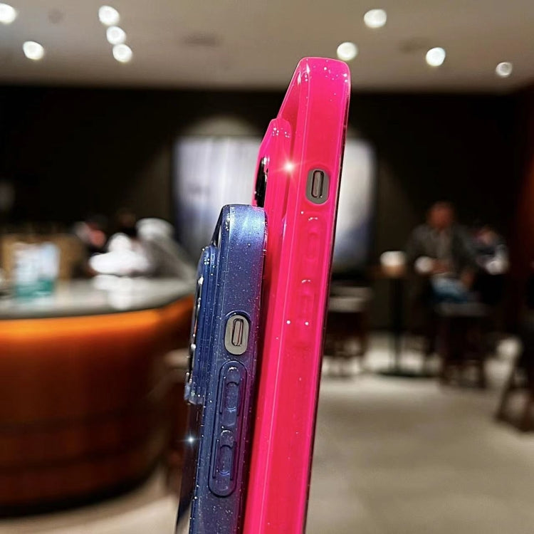 For iPhone 16 Jelly Glitter Solid Color TPU Phone Case(Black) - iPhone 16 Cases by PMC TechLife | Online Shopping South Africa | PMC TechLife | Buy Now Pay Later Mobicred