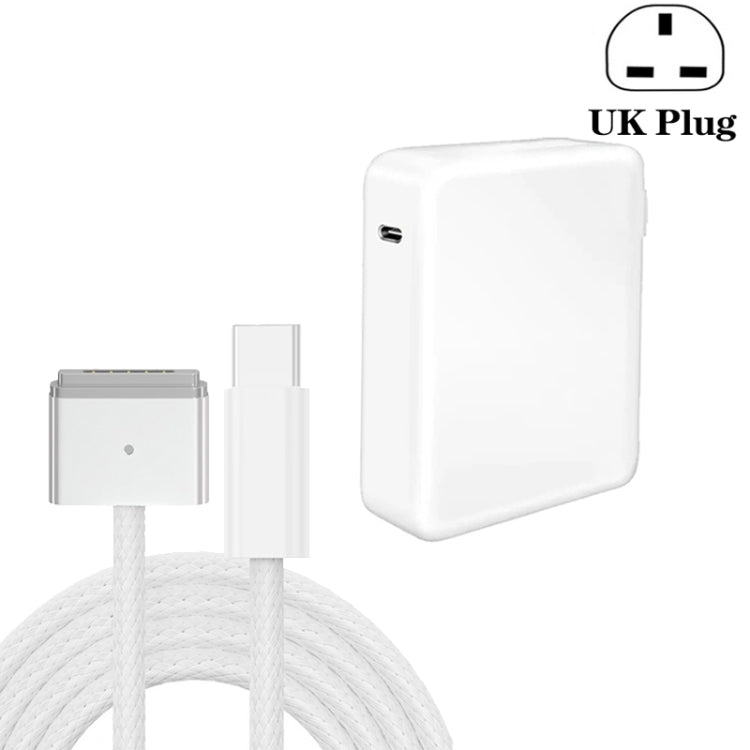 UK Plug 140W USB-C PD Power Adapter with Type-C to Magsafe3 Magnetic Charging Cable, Length: 2 m - Cable & Adapter by PMC Jewellery | Online Shopping South Africa | PMC Jewellery | Buy Now Pay Later Mobicred