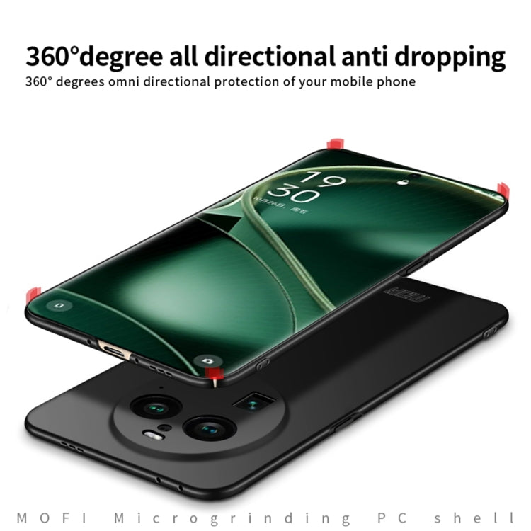 For OPPO Find X6 Pro MOFI Micro-Frosted PC Ultra-thin Hard Phone Case(Black) - OPPO Cases by MOFI | Online Shopping South Africa | PMC TechLife
