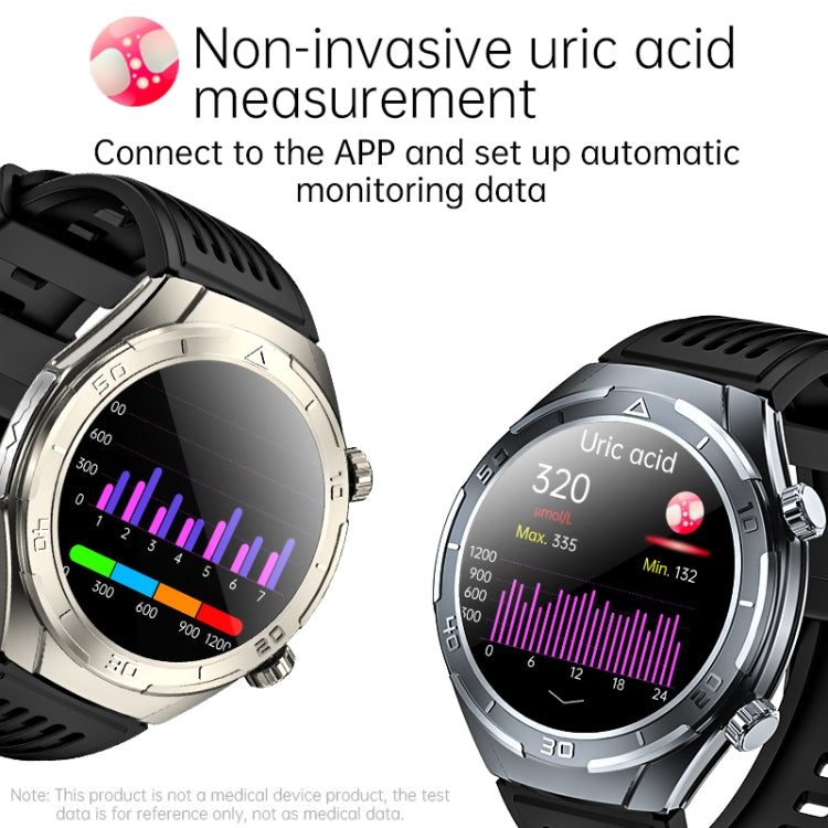 FD02 1.46 inch Color Screen Smart Watch, Support CES Sleep Aid / ECG Detection(Silver) - Smart Watches by PMC TechLife | Online Shopping South Africa | PMC TechLife