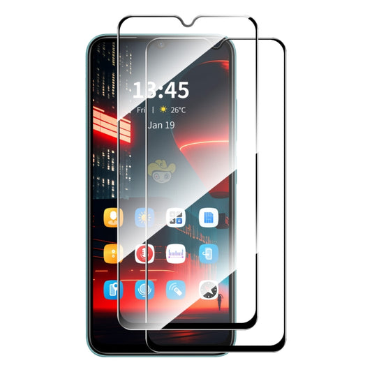 For Tecno Spark 10C 2pcs ENKAY Full Glue High Aluminum-silicon Tempered Glass Film - Tecno Tempered Glass by ENKAY | Online Shopping South Africa | PMC Jewellery | Buy Now Pay Later Mobicred