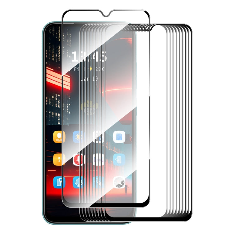 For Tecno Spark 9 Pro 10pcs ENKAY Full Glue High Aluminum-silicon Tempered Glass Film - Tecno Tempered Glass by ENKAY | Online Shopping South Africa | PMC Jewellery | Buy Now Pay Later Mobicred